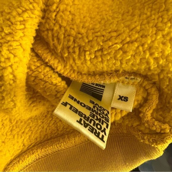 Madhappy Cotton Unisex Local Optimist Crewneck Sweatshirt Yellow XS NEW - Picture 5 of 5